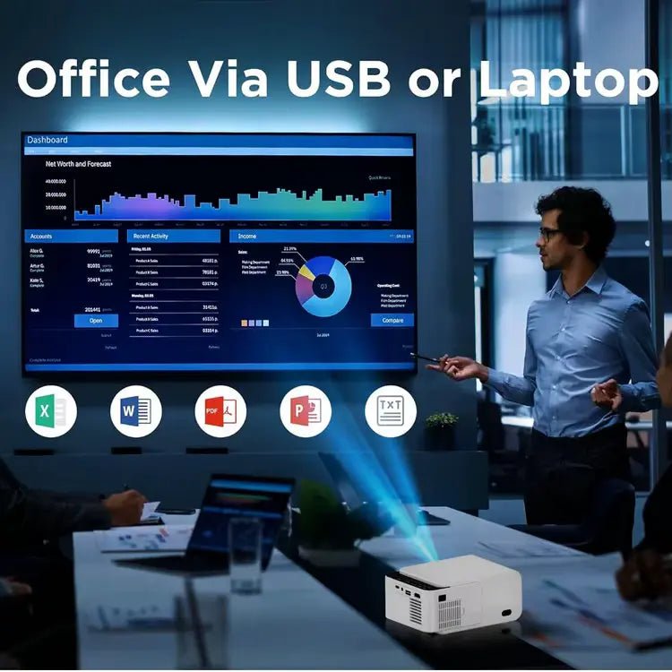T5 Mini 4K Supporting Home Theater Projector - Smart Mirroring, and GamingIT CareProjectors