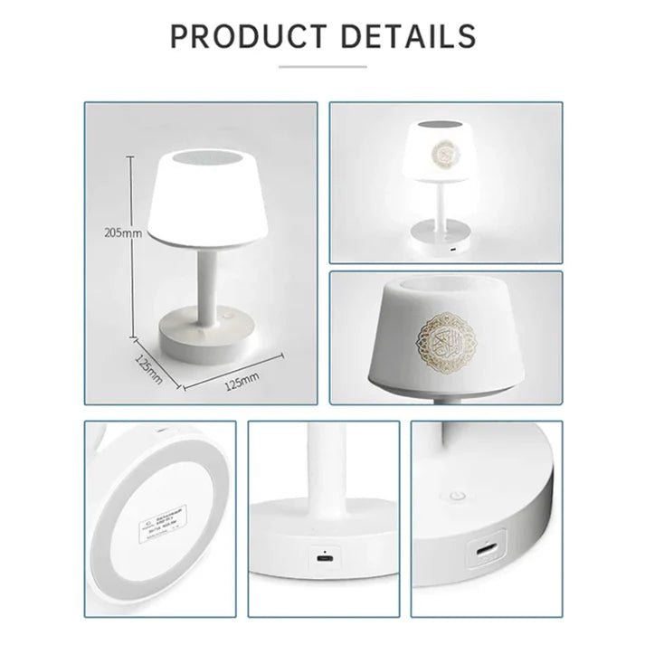 Table Lamp Quran Speaker – Bluetooth Wireless Quran Recitation & Multicolor LED LightIT CareSpeaker