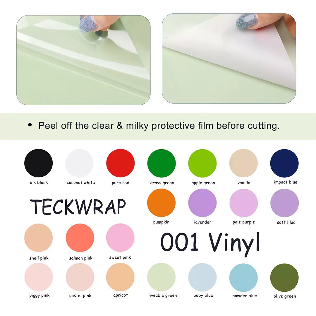 TeckWrap (001G Series) Glossy Adhesive Vinyl Sheets Pack – 27 Colors / 30.5cm x 30.5cmIT CareAdhesive Sticker Vinyl