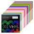 TeckWrap (001G Series) Glossy Adhesive Vinyl Sheets Pack – 27 Colors / 30.5cm x 30.5cmIT CareAdhesive Sticker Vinyl