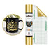 TeckWrap 001G Series Glossy Permanent Adhesive Vinyl Roll – Gold/ 30cm x 1.52m (5ft)IT CareAdhesive Sticker Vinyl