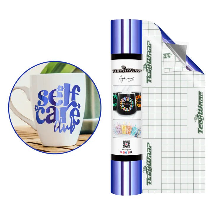 TeckWrap Bubble - Free Mirror Chrome Adhesive Vinyl Roll – Blue Lavender/ 30cm x 1.55m (5ft)IT CareAdhesive Sticker Vinyl