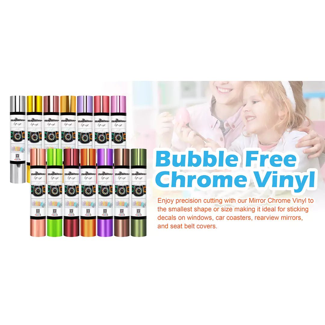 TeckWrap Bubble - Free Mirror Chrome Adhesive Vinyl Roll – Blue Lavender/ 30cm x 1.55m (5ft)IT CareAdhesive Sticker Vinyl