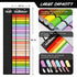 TeckWrap Craft Vinyl Roll Storage with 24 Compartments - BlackIT CareVinyl Roll Storage