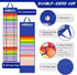 TeckWrap Craft Vinyl Roll Storage with 24 Compartments - BlueIT CareVinyl Roll Storage