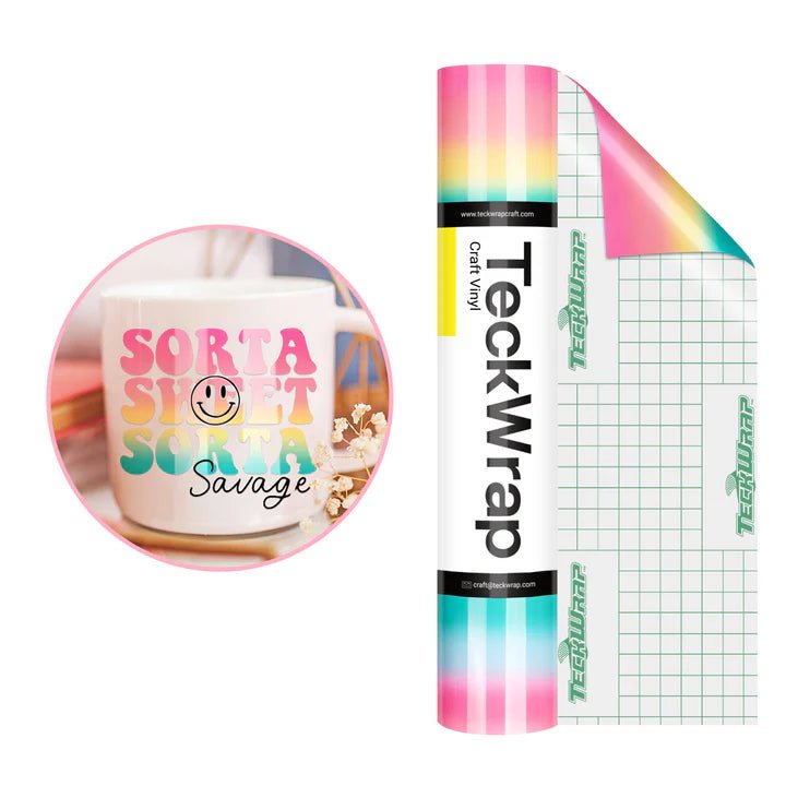 TeckWrap Glossy Candy Color Craft Vinyl - Lollipop/ 30.5 cm x 5ftIT CareAdhesive Sticker Vinyl
