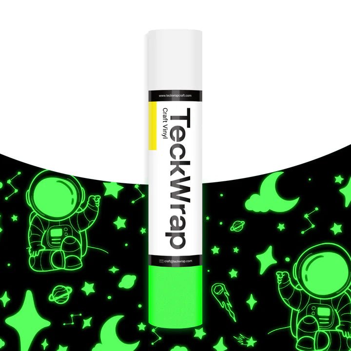 TeckWrap Glow in the Dark Adhesive Vinyl – White/ 30.5 cm × 5 ftIT CareAdhesive Sticker Vinyl