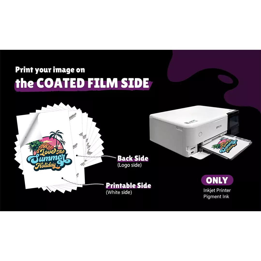 TeckWrap Glow - in - the - Dark Inkjet Heat Transfer Paper – A4/ Pack of 8 SheetsIT CareA4 Transfer Paper