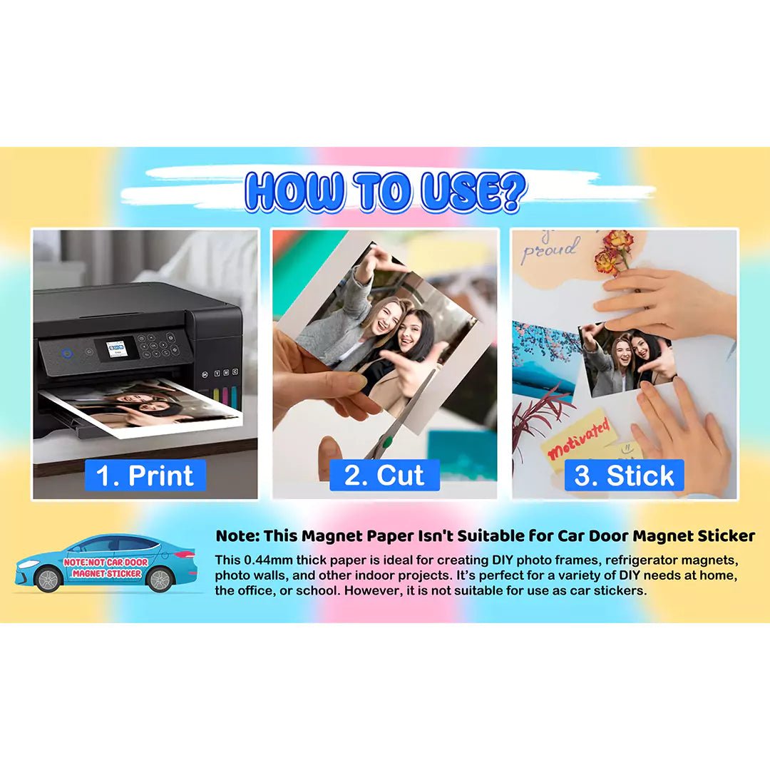 TeckWrap Magnetic Inkjet Printable Sticker Sheets - Matte White/ A4/ 10 SheetsIT CareA4 Magnetic Sticker Sheets