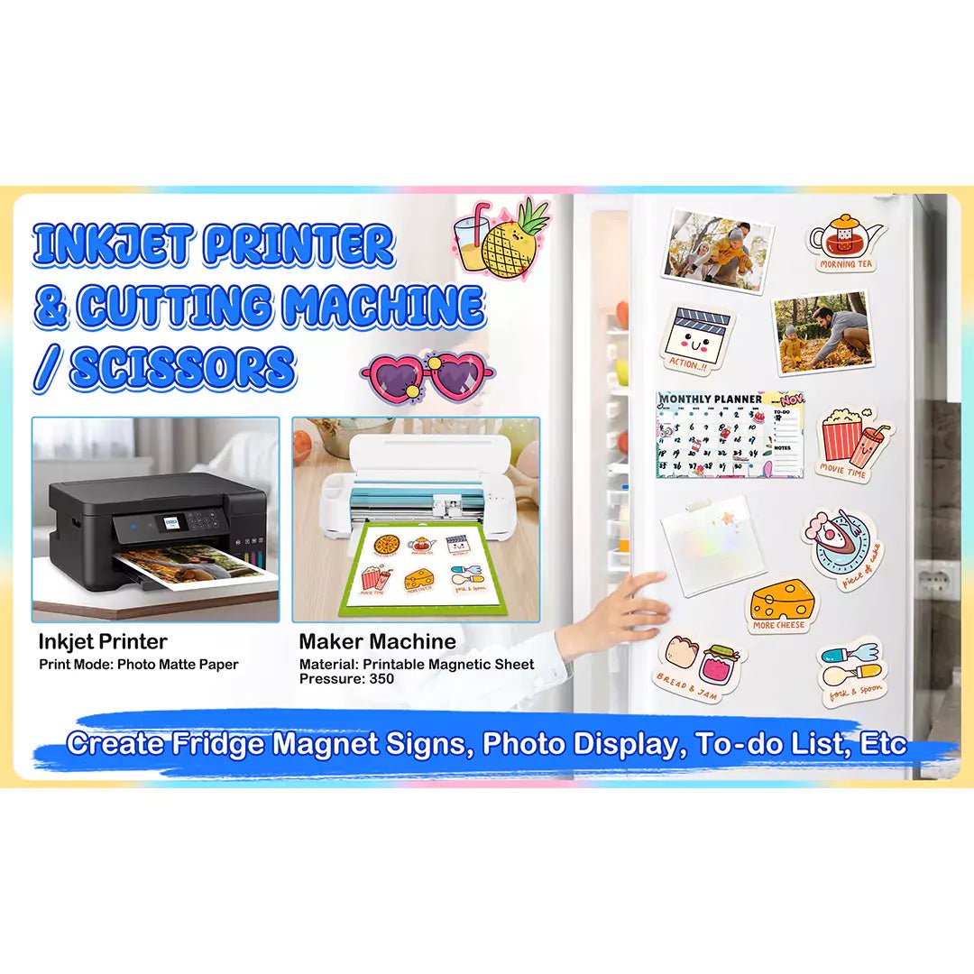 TeckWrap Magnetic Inkjet Printable Sticker Sheets - Matte White/ A4/ 10 SheetsIT CareA4 Magnetic Sticker Sheets