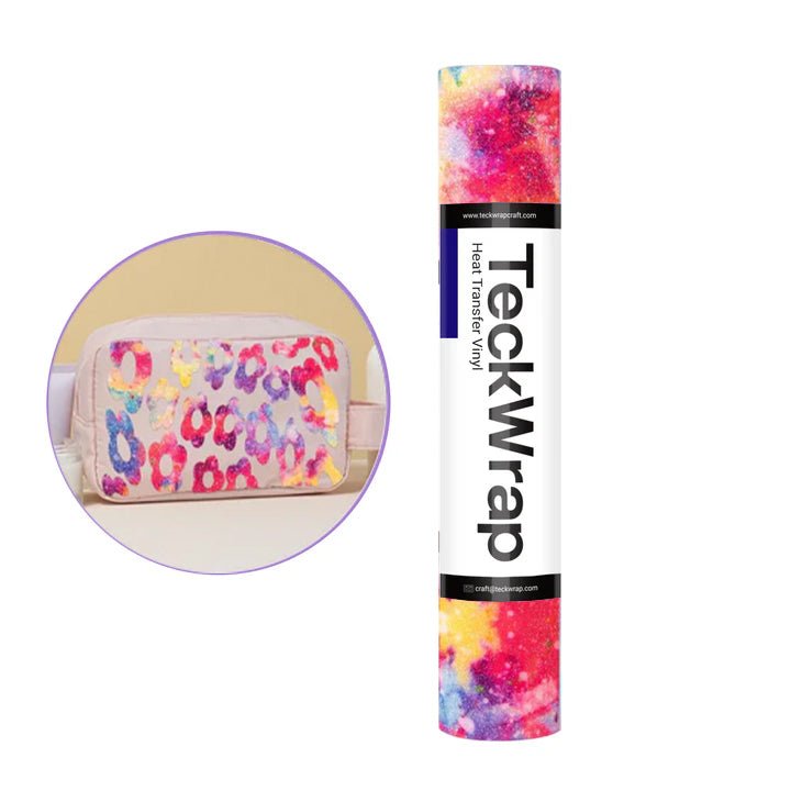 TeckWrap Ombré Glitter Heat Transfer Vinyl – Popping Candy/ 25.4 cm × 5 ftIT Care