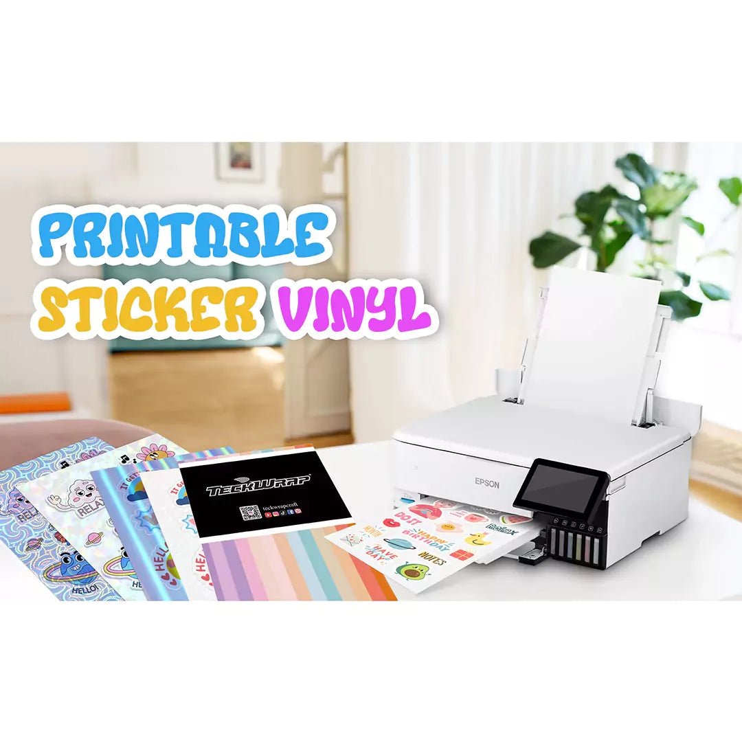 TeckWrap Printable Sticker Vinyl Sheets – Glossy White/ A4/ 15 SheetsIT CareA4 Vinyl Sticker Paper