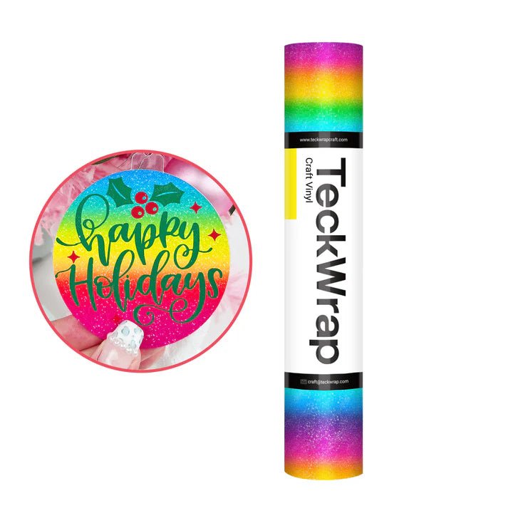 TeckWrap Rainbow Stripes Adhesive Vinyl – Matte Textured/ 30.5 cm × 5 ftIT CareAdhesive Sticker Vinyl