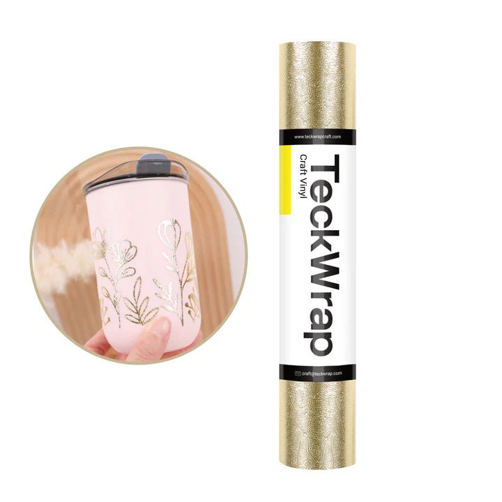 TeckWrap Textured Metallic Adhesive Vinyl - Champagne Gold/ 30.5cm x 5ftIT CareAdhesive Sticker Vinyl