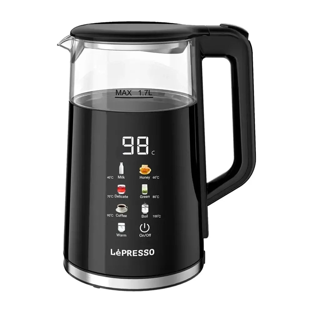 Lepresso Electric Window Kettle Multi-Temperature Display - Black | IT Care Kuwait