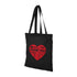 Plain Cotton Horizontal Tote Bag – 42 cm x 37cm/ Black/ Printing not Included