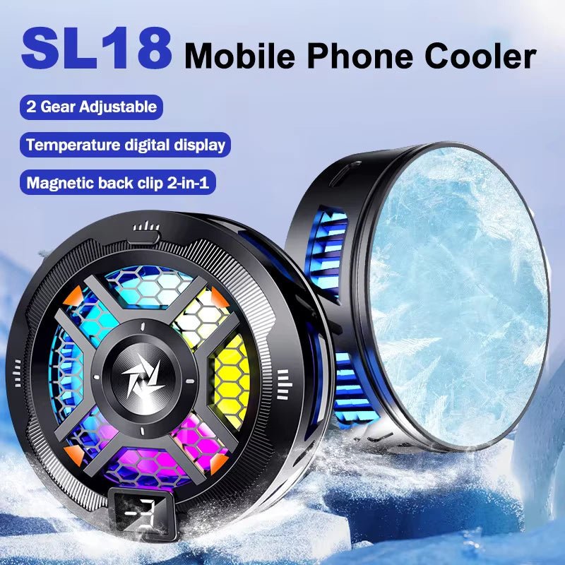 TurboCool SL - 18 Mobile Magnetic Semiconductor Cooling Fan - BlackIT CareMobile Cooling Fan