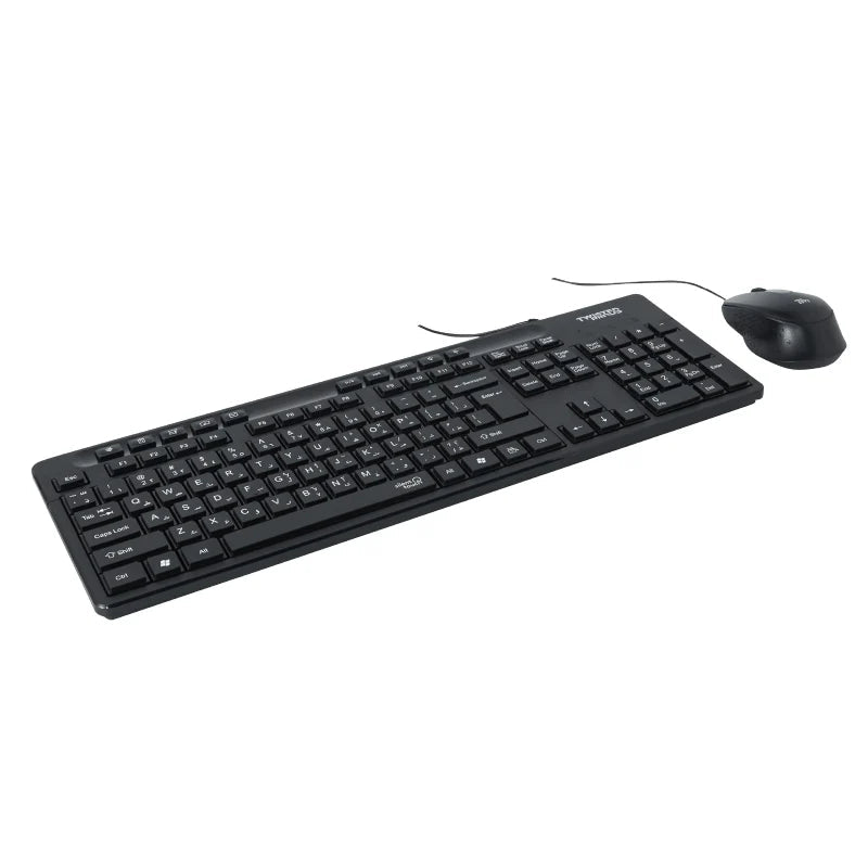 Twisted Minds K19 Kavara 2in1 Combo Wired Keyboard Mouse Black English Arabic Layout | IT Care Kuwait