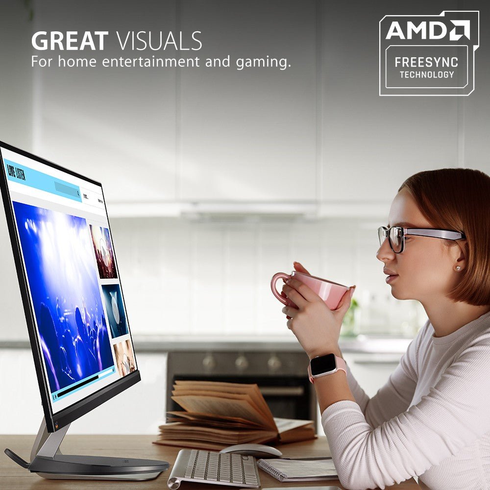 VIEWSONIC 24" VX2485 MHU 24" 1080p Thin - Bezel IPS Monitor with 60W USB C and HDMIIT CareMonitor