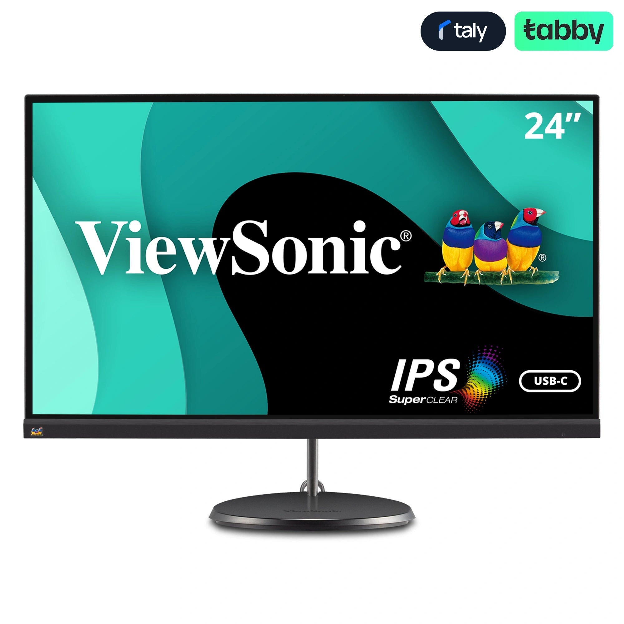 VIEWSONIC 24" VX2485 MHU 24" 1080p Thin - Bezel IPS Monitor with 60W USB C and HDMIIT CareMonitor
