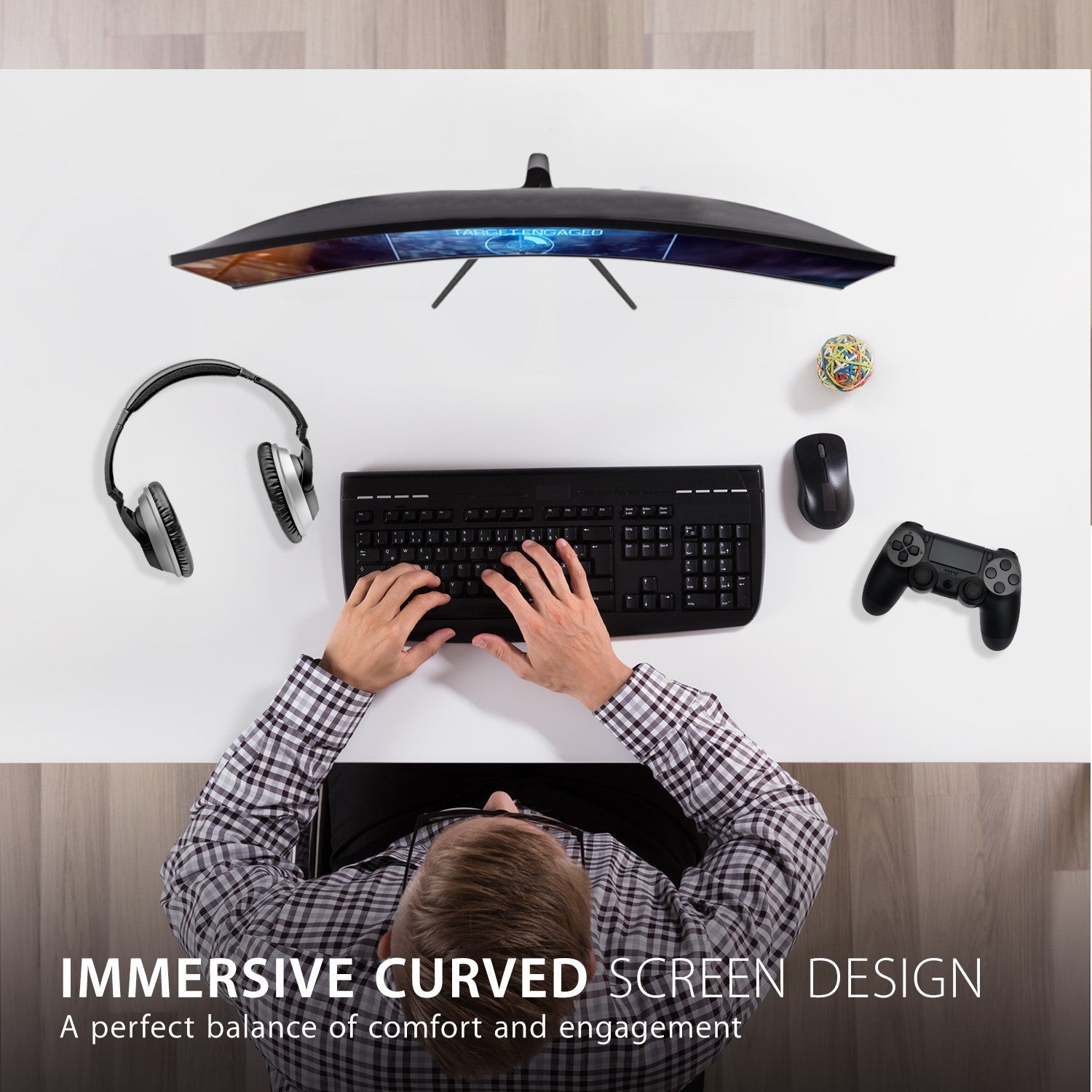 ViewSonic VX2718 - PC - MHD 27 Inch VA Curved FHD 1080p 1ms 180Hz Gaming Monitor with FreeSync PremiumIT CareMonitor