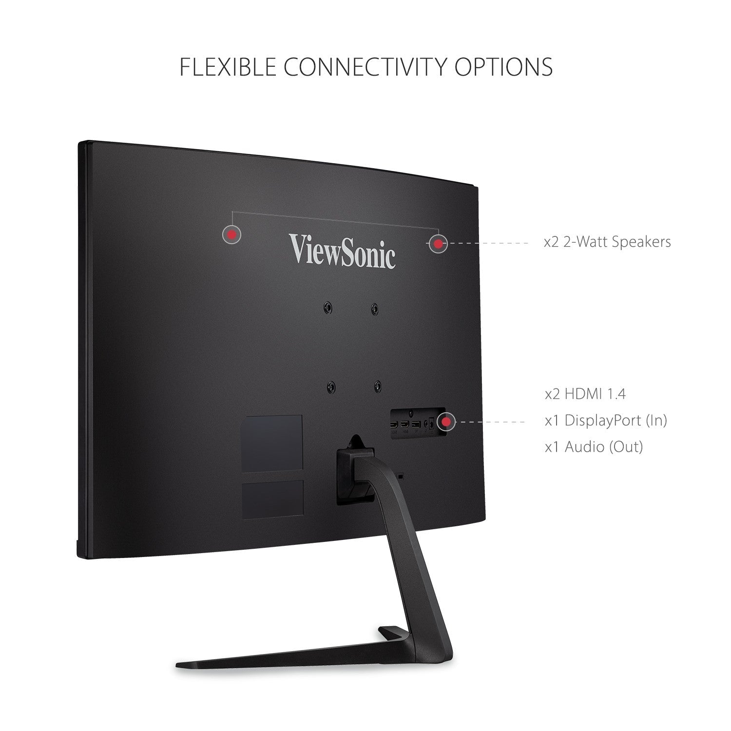 ViewSonic VX2718 - PC - MHD 27 Inch VA Curved FHD 1080p 1ms 180Hz Gaming Monitor with FreeSync PremiumIT CareMonitor