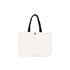 Plain Cotton Tote Bag with Button Closure and Colorful Handles &#8211; 8.5 in x 10.5 in/ Available in Multi-Color Handles/ Printing not Included