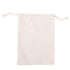 حقيبة قطنية سادة باللون الأبيض - 12 × 7.5 بوصة / 1 دستة / الطباعة غير متضمنة