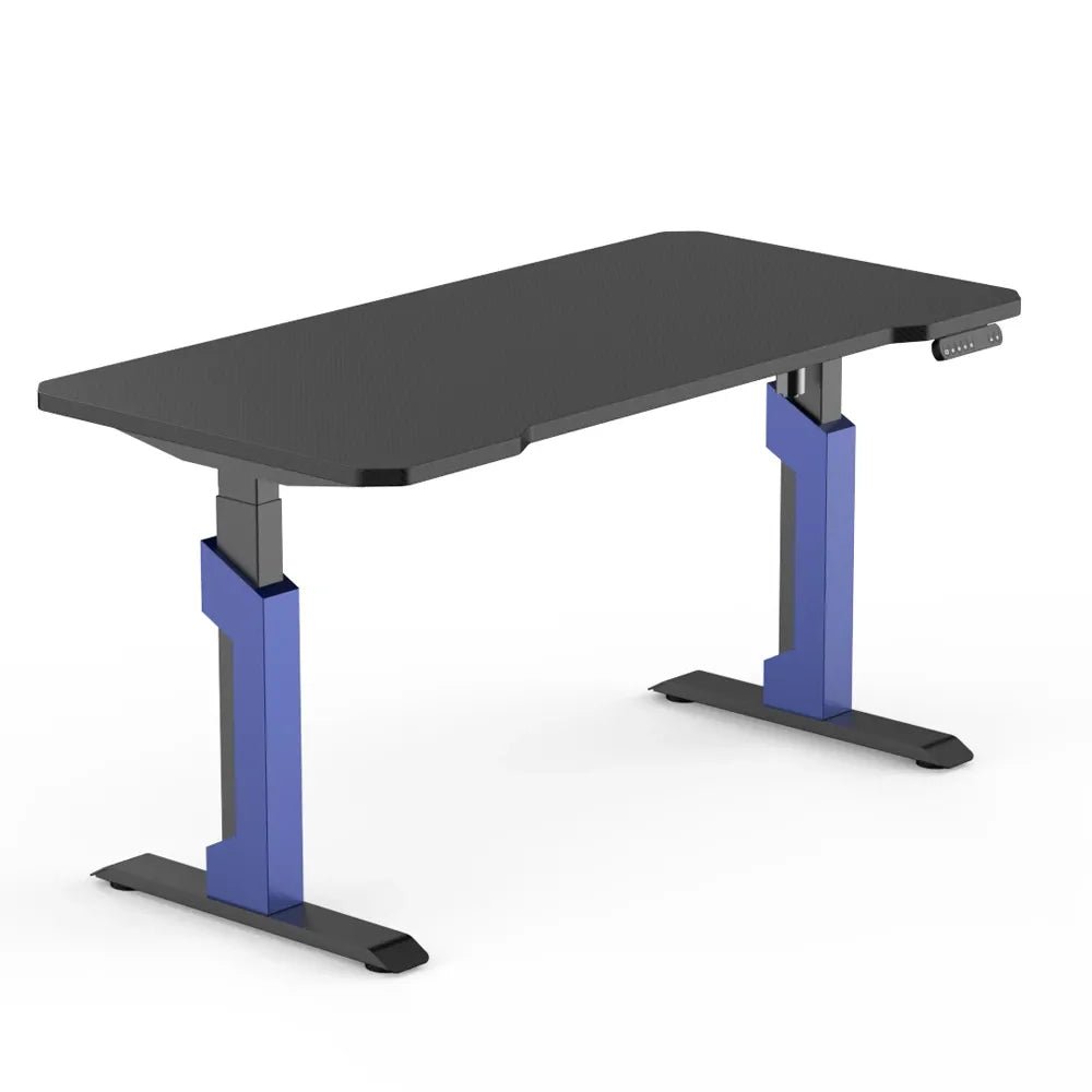XD2S RGB Height Adjustable Gaming Desk 140x70cm – Electric Sit Stand Desk Black/BlueIT CareGaming Desk