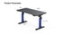 XD2S RGB Height Adjustable Gaming Desk 140x70cm – Electric Sit Stand Desk Black/BlueIT CareGaming Desk