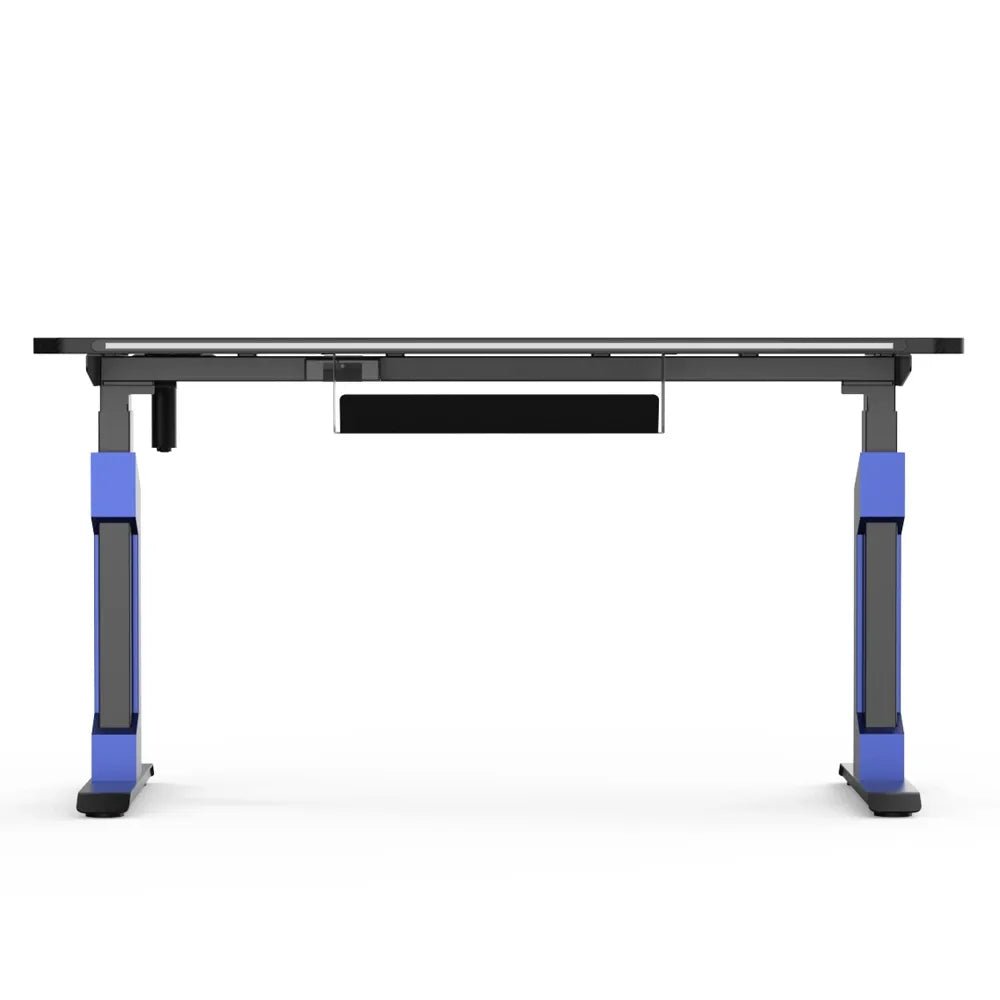 XD2S RGB Height Adjustable Gaming Desk 140x70cm – Electric Sit Stand Desk Black/BlueIT CareGaming Desk