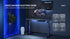 XD2S RGB Height Adjustable Gaming Desk 140x70cm – Electric Sit Stand Desk Black/BlueIT CareGaming Desk