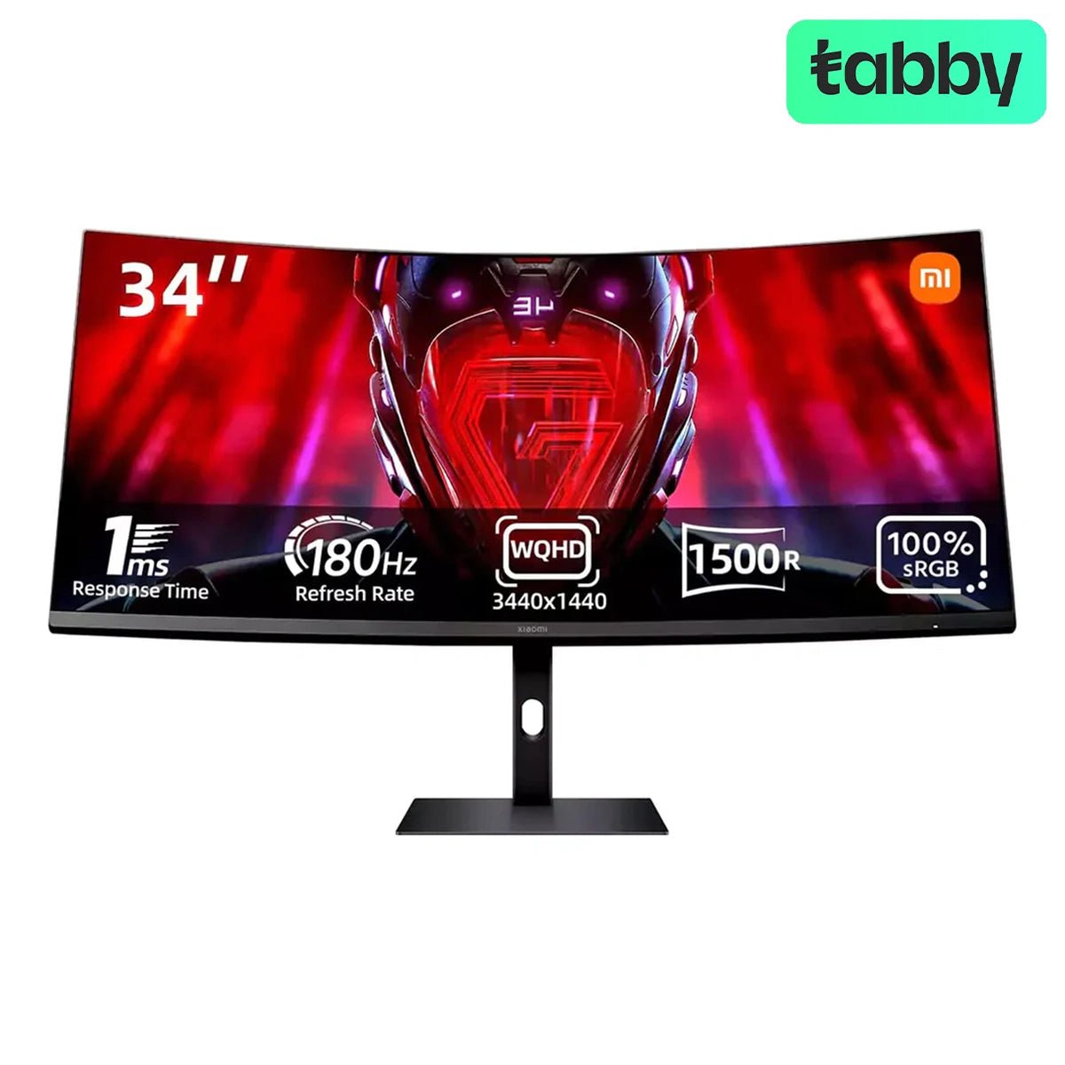 Xiaomi Curved Gaming Monitor G34WQi - 34" WQHD / 180Hz / 1ms / HDMI 2.0 / Display Port - BlackIT CareMonitor