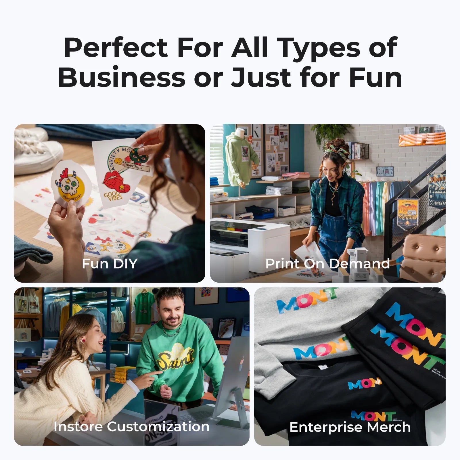 xTool Apparel Printer – Versatile DTF Printing Bundle/ Fully Automatic Print - to - Bake SystemIT CareDTF Printer