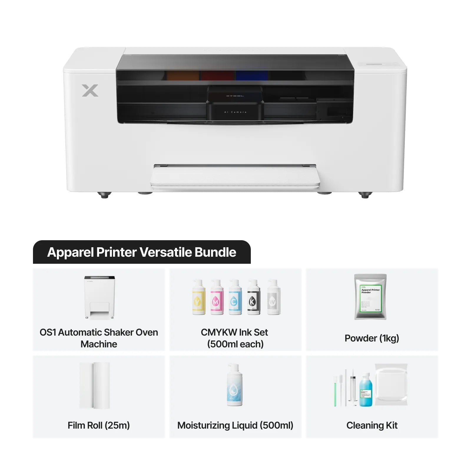 xTool Apparel Printer – Versatile DTF Printing Bundle/ Fully Automatic Print - to - Bake SystemIT CareDTF Printer