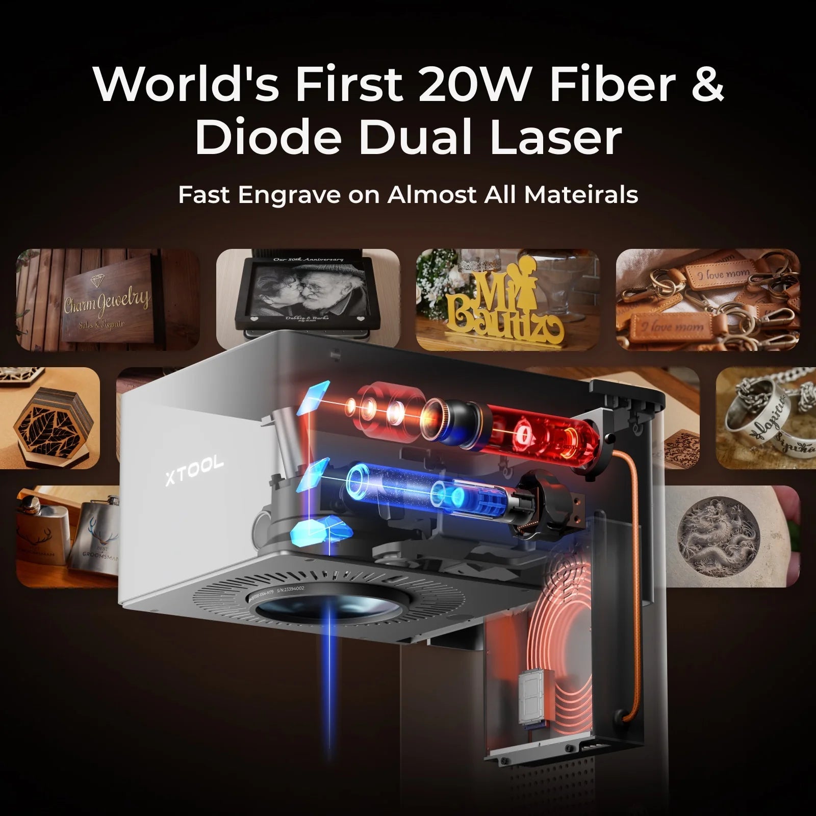 xTool F1 Ultra 20W Fiber & Diode Dual Laser Engraver Deluxe BundleIT CareLaser Engraving & Cutting Machine