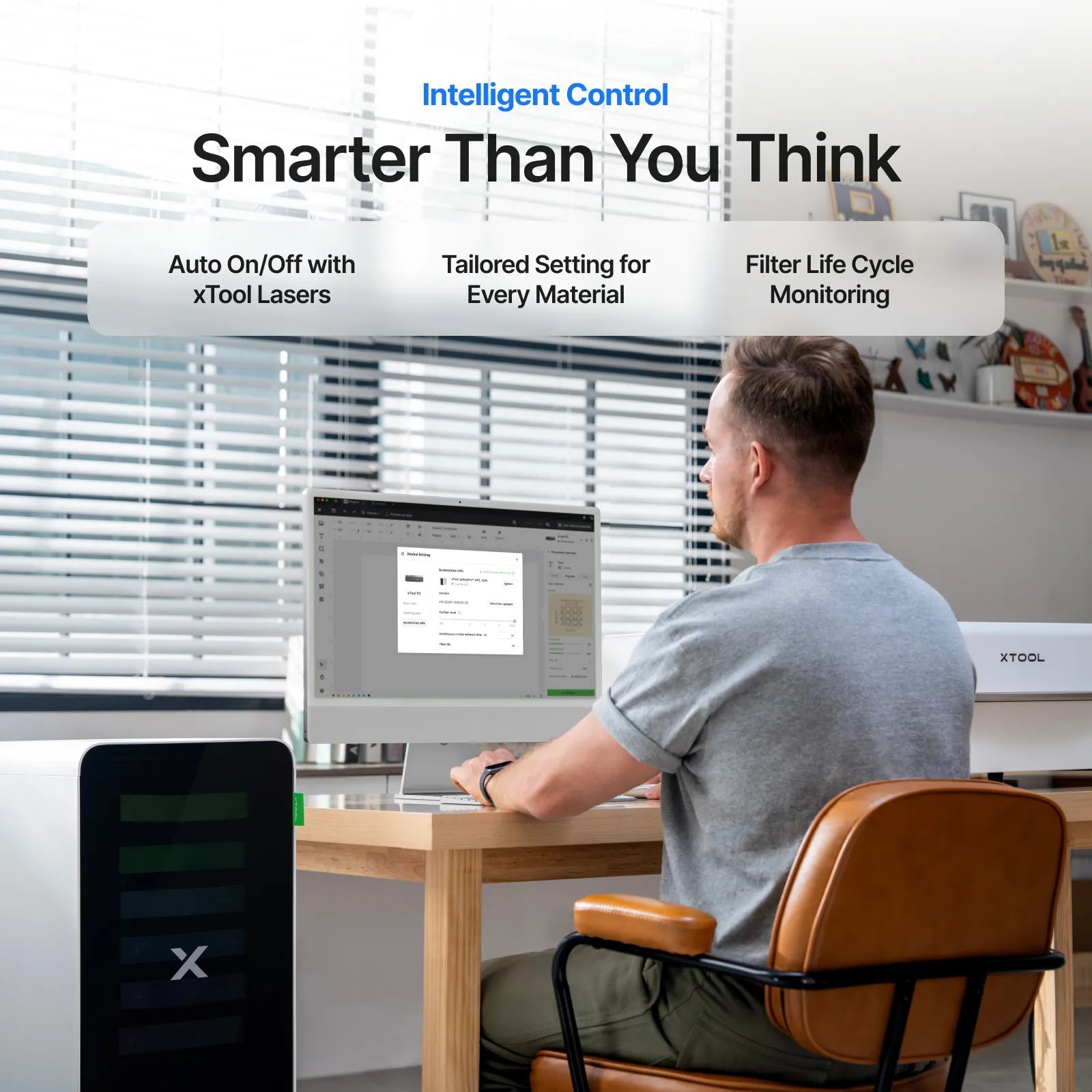 xTool SafetyPro AP2 Professional Desktop Air Purifier – 6 - Layer Filtration SystemIT CareAir Purifier