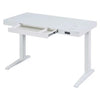 Gamvity Smart Adjustable Desk with Storage Drawer - White