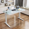Gamvity Smart Adjustable Desk with Storage Drawer - White