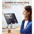 Yesido C293 Aluminum Alloy 360° Rotating Laptop/Tablet Stand – Foldable & Heat Dissipating Design