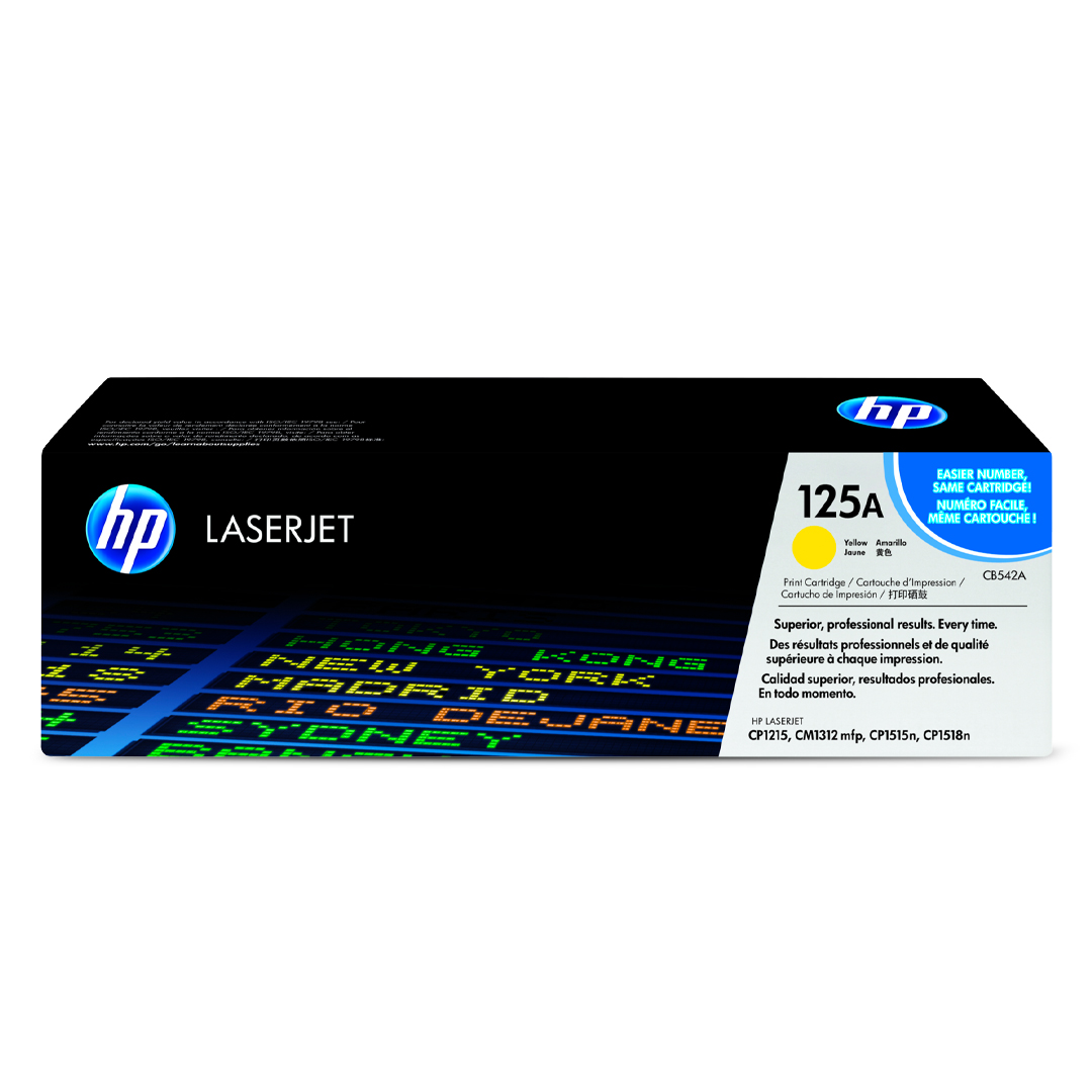 HP 125A LaserJet Toner Cartridge - (CB542A)
