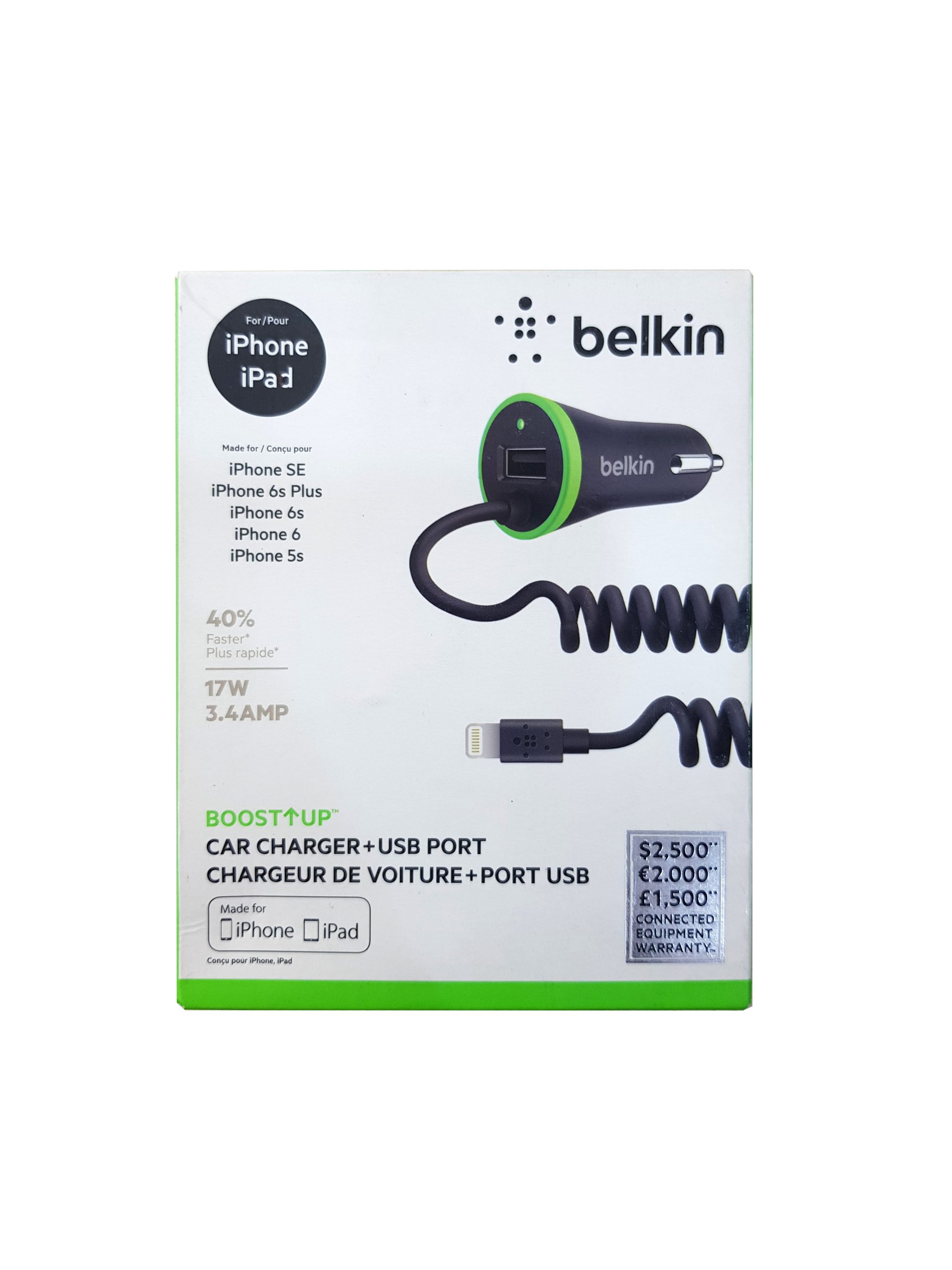 Belkin Boost UP Car charger + USB Port